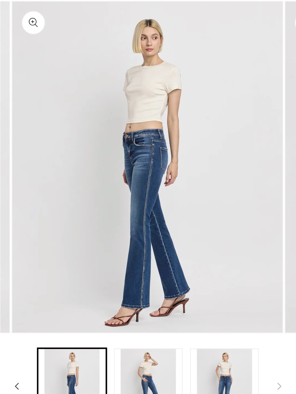 High-Rise Dark Blue Women’s Jeans — Classic Fit - Picture 6 of 6